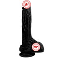 Xise Dildo Series Dragon 21 cm Realistik Penis XS-WBC10007-Black