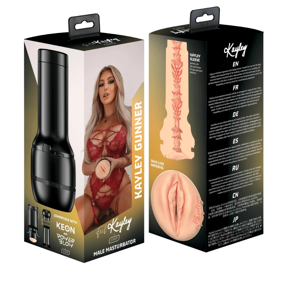 Kiiroo Stars Collection Strokers Feel Kayley Gunner Vajina Mastürbatör