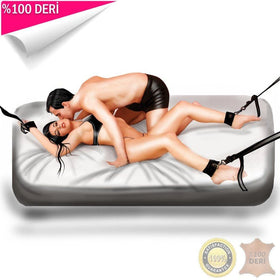 Erox Dreams 3 Pozisyonlu Hakiki Deri Yatak Fantazi Seti
