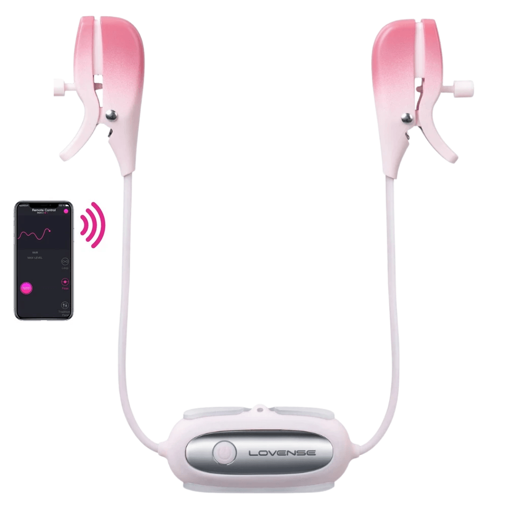 Lovense Gemini Telefon Kontrollü Titreşimli Göğüs Ucu Vibratör