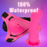 Erox Strapon Curve İçi Dolu Kemerli Penis-Pink
