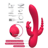 Erox World Meilisa 3 İn 1 Clitoral Massager Rabbit Vibratör