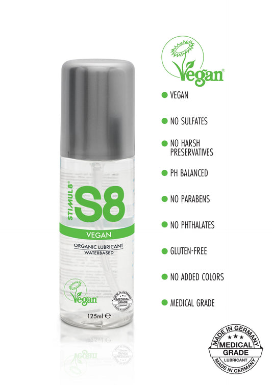 S8 WB Vegan Lube 125 Ml Su Bazlı Kayganlaştırıcı