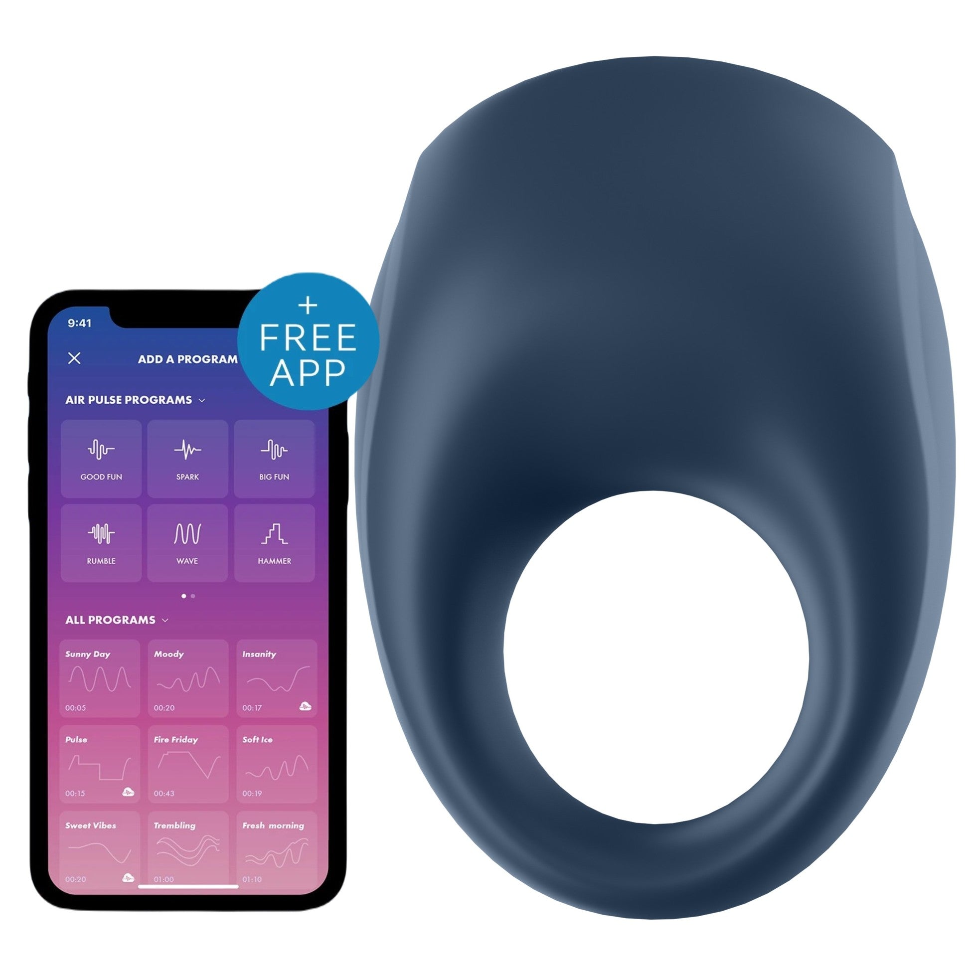 Satisfyer Strong One Ring Telefon Kontrollü Penis Halkası