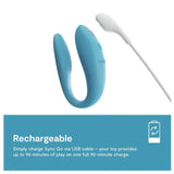We-Vibe Sync Go App-Controlled Couple Vibrator - Aqua