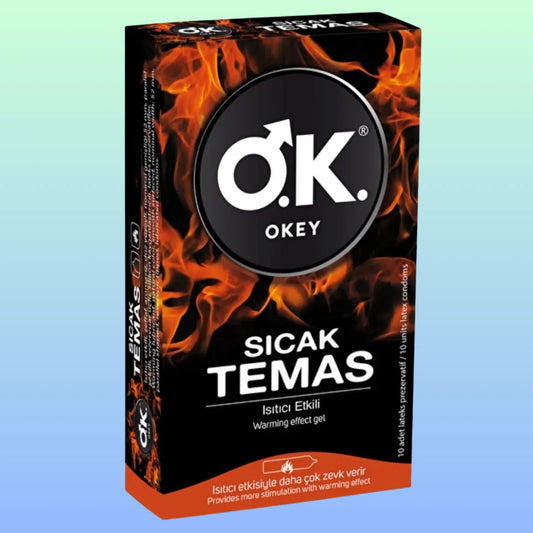 Okey Sıcak Temas 10'lu Prezervatif Kondom