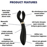 Satisfyer Endless Fun Çiftlere Özel Vibratör ve Penis Halkası-Black