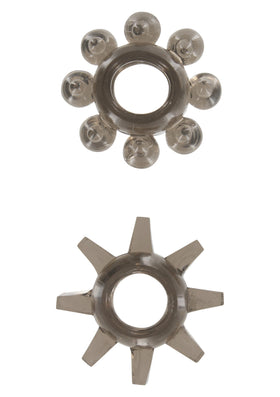 Toy Joy Power Stretchy Rings 2pcs Grey Penis Halkası