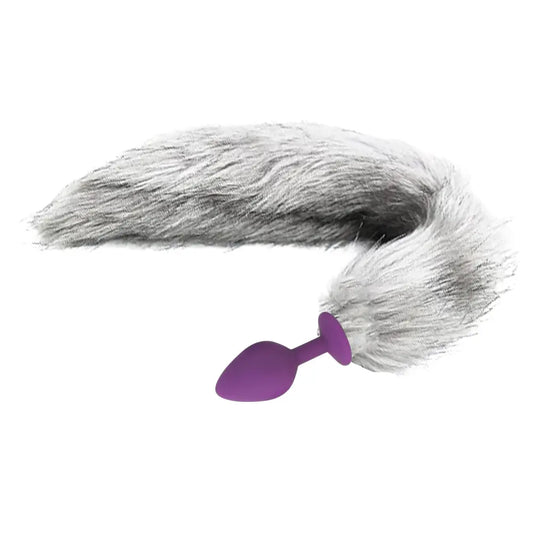 Erox The Anal Fantasy Tail Mor Silikon Tilki Kuyruklu Anal Plug