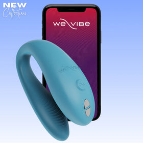 We-Vibe Sync Go App-Controlled Couple Vibrator - Aqua