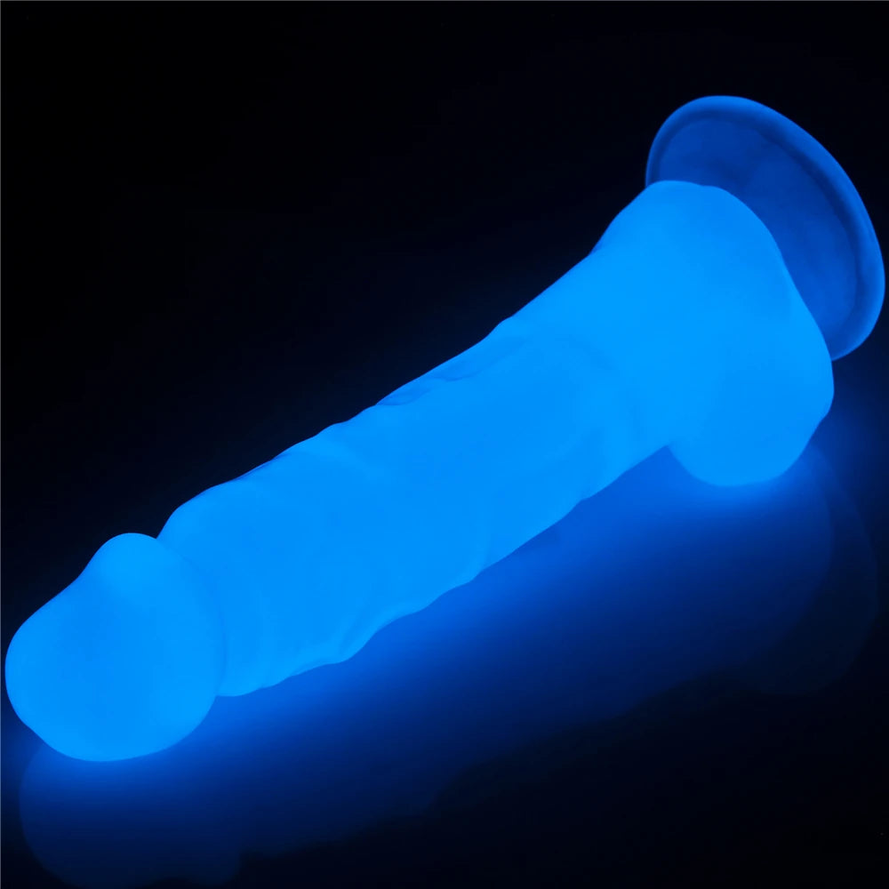 Lovetoy Lumino Play 21.5 Fosforlu Realistik Jel Penis