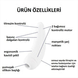Satisfyer Curvy 2+ White Telefon Kontrollü Emiş Güçlü Vibratör