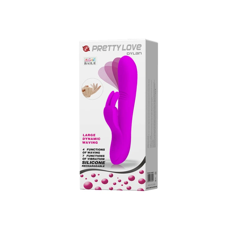 Pretty Love Dylan Parmak Hareketli Mor Rabbit Vibratör