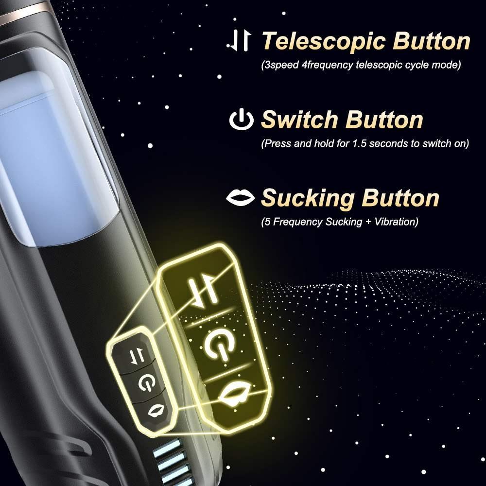 Shequ Cosima Telescopic Sucking Emiş Güçlü Hareketli Masturbator