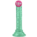 Erox Jelly Silicone 14.5 cm Anal ve Vajinal Realistik Penis-Green