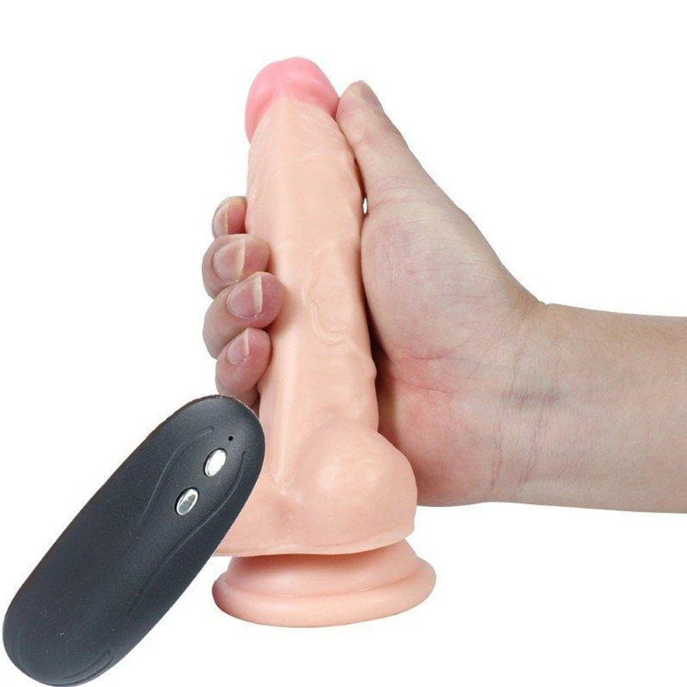 Xise Dildo Series Adonis 10 Mod Titreşimli 18 Cm Realistik Penis