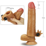 Lovetoy Nature Extender Doğal Et Dokulu Titreşimli Melez Penis Kılıfı