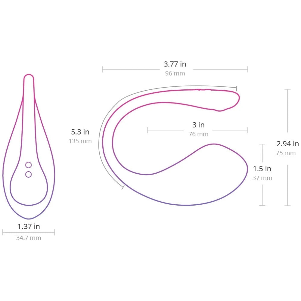 Lovense Lush 3 Telefon ve Tablet Kontrollü Giyilebilir Vibratör