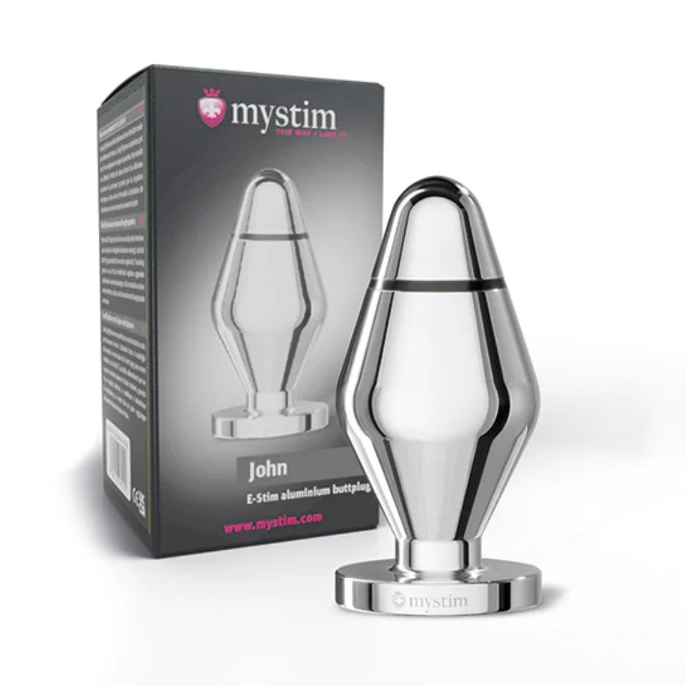 Mystim E-stim Butt Plugs John Metal Anal Plug Large