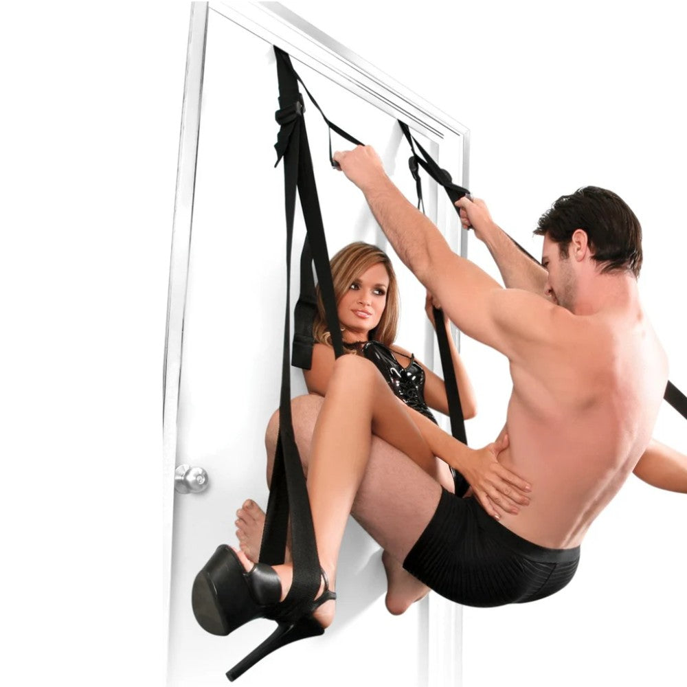 Fetish Fantasy Series Sentetik Deri Deluxe Trainer Door Cuffs Kapı Kelepçesi