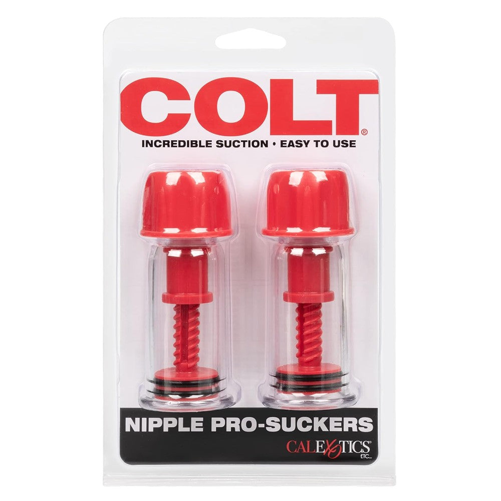Calexotics Colt Nipple Pro-Suckers Göğüs Ucu Büyütücü Vakum Kırmızı
