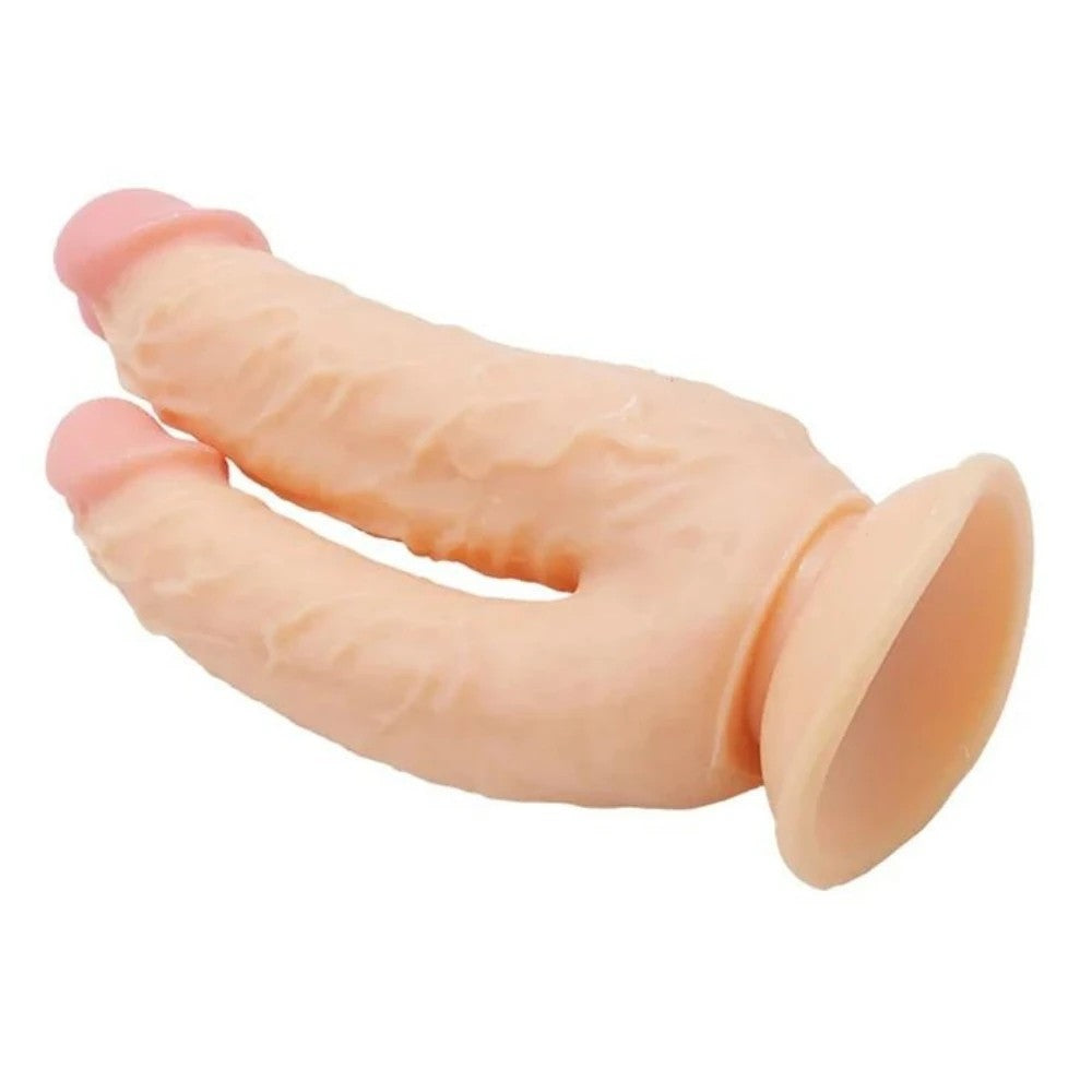 Dildo Series Lifelike G-Spot Anal ve Vajinal Çift Taraflı Realistik Penis Flesh