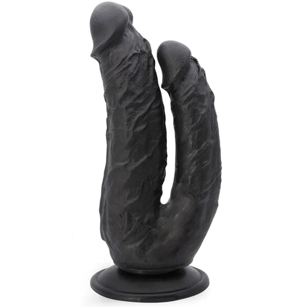 Dildo Series Lifelike G-Spot Anal ve Vajinal Çift Taraflı Realistik Penis Black
