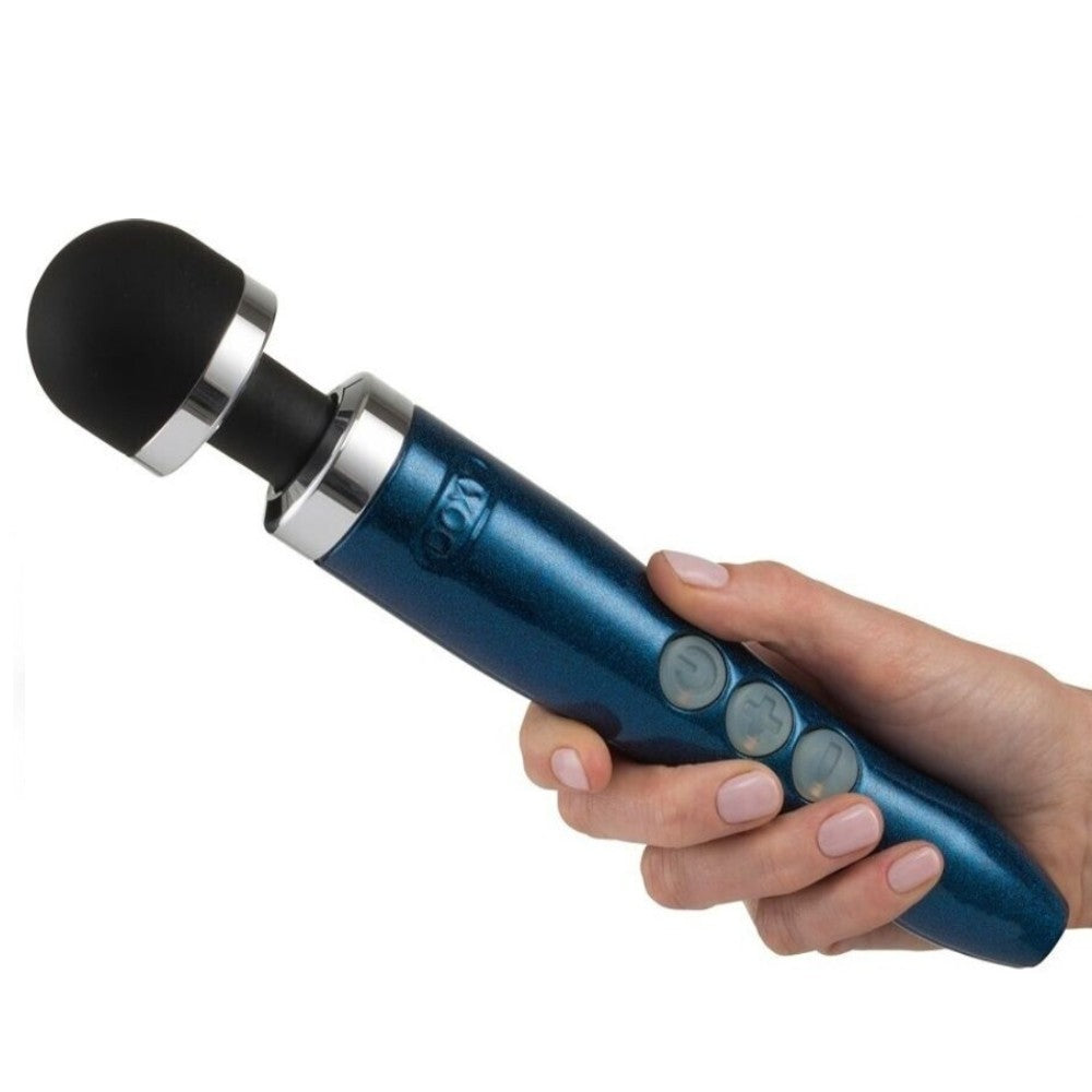 Doxy Die Cast 3R Metal Döküm Magic Wand Massager Masaj Aleti-Blue