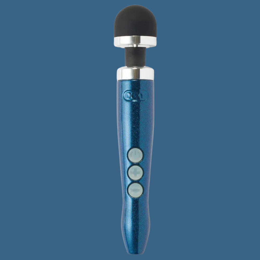Doxy Die Cast 3R Metal Döküm Magic Wand Massager Masaj Aleti-Blue