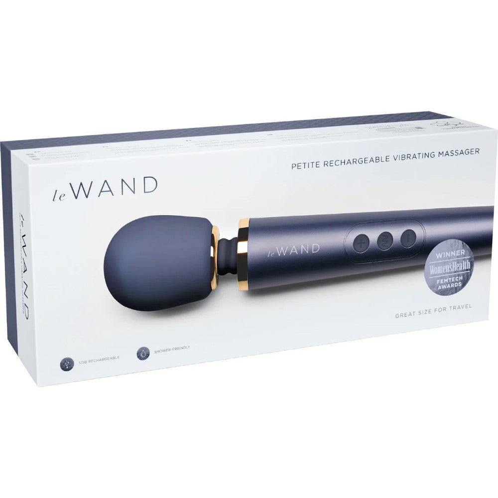 Le Wand Petite Rechargeable Massager Şarjlı Masaj Aleti-Navy