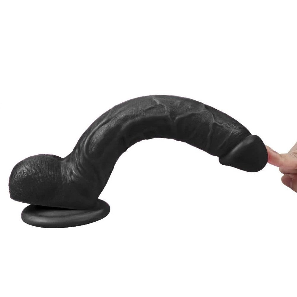 Xise Dildo Series Optimus Büyük 26 cm Belden Bağlamalı Realistik Penis XS-WBC10028 Black