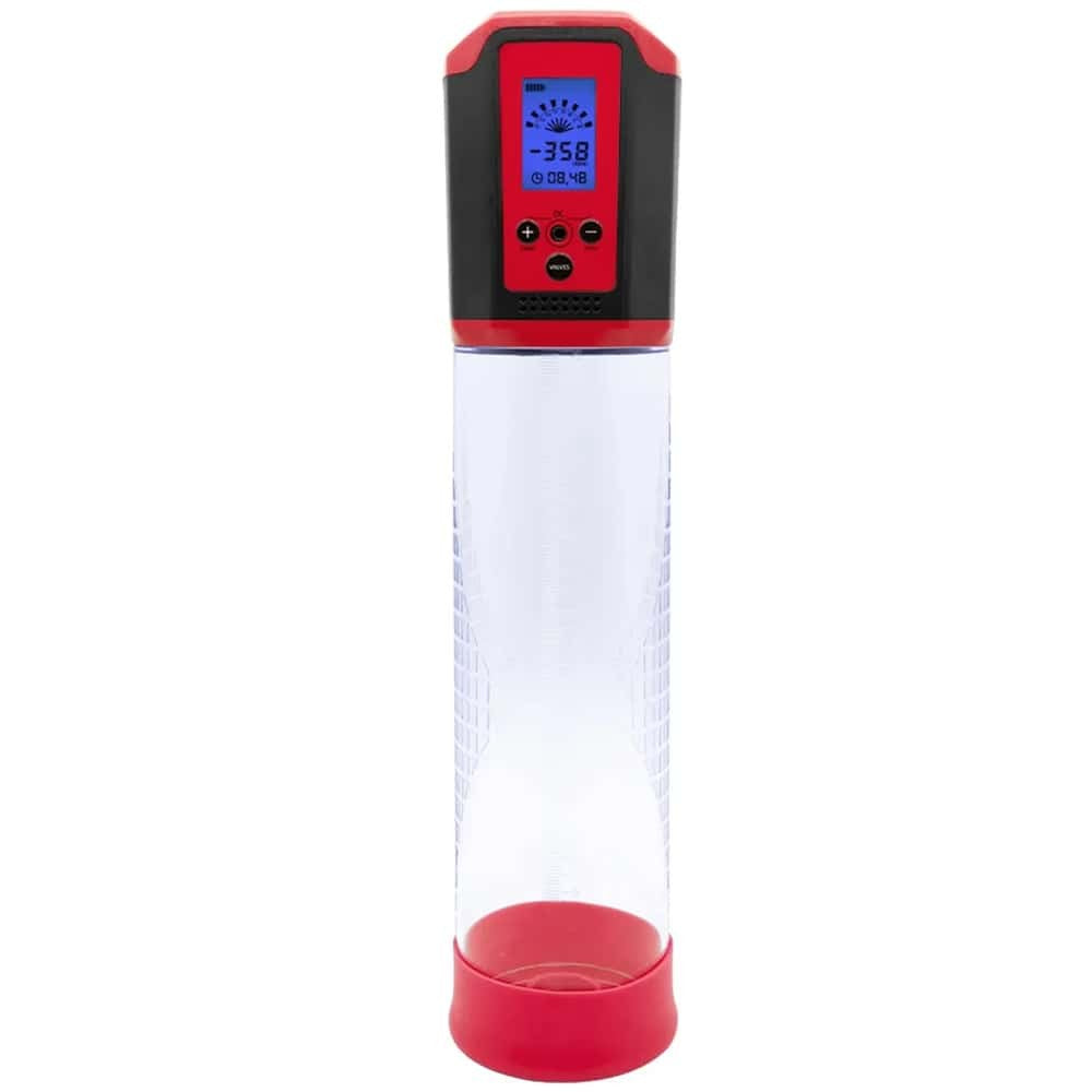 Canwin Bigger Man Passion Pump 8 Speed Otomatik Penis Pompası Red