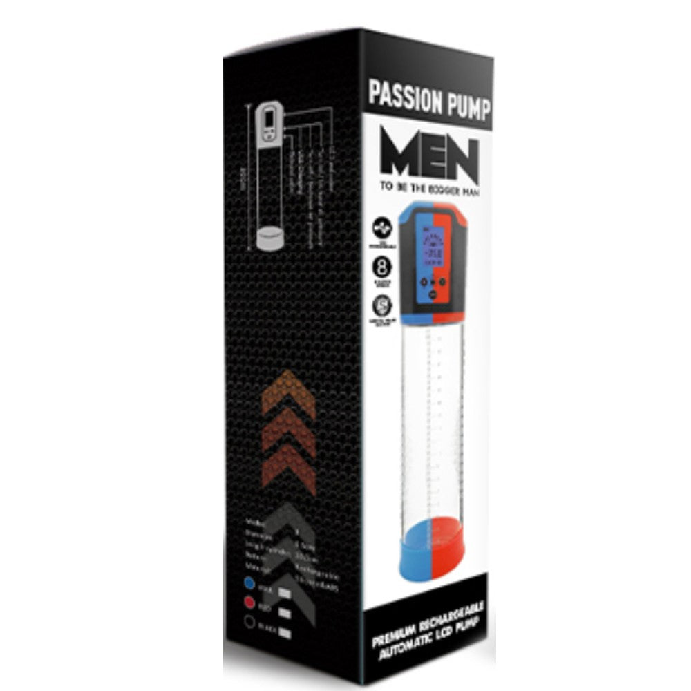 Canwin Bigger Man Passion Pump 8 Speed Otomatik Penis Pompası Blue
