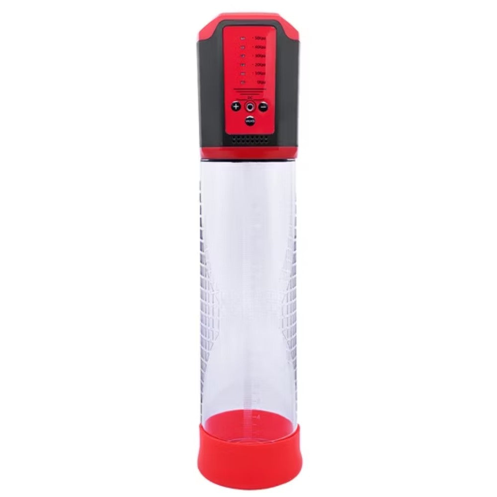 Canwin Bigger Man Passion Pump 5 Speed Otomatik Penis Pompası Red
