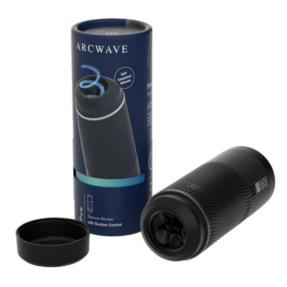 Arcwave Pow CleanTech Silicon Emiş Güçlü Mastürbatör Black