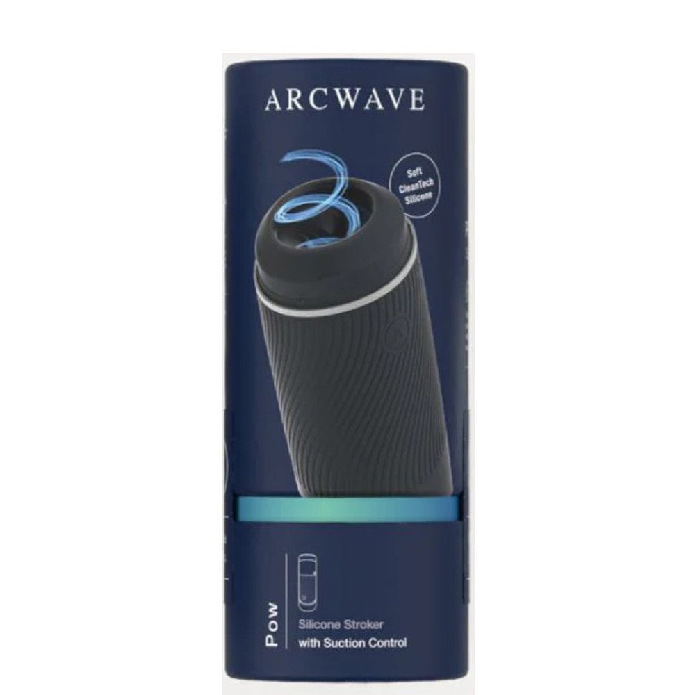 Arcwave Pow CleanTech Silicon Emiş Güçlü Mastürbatör Black