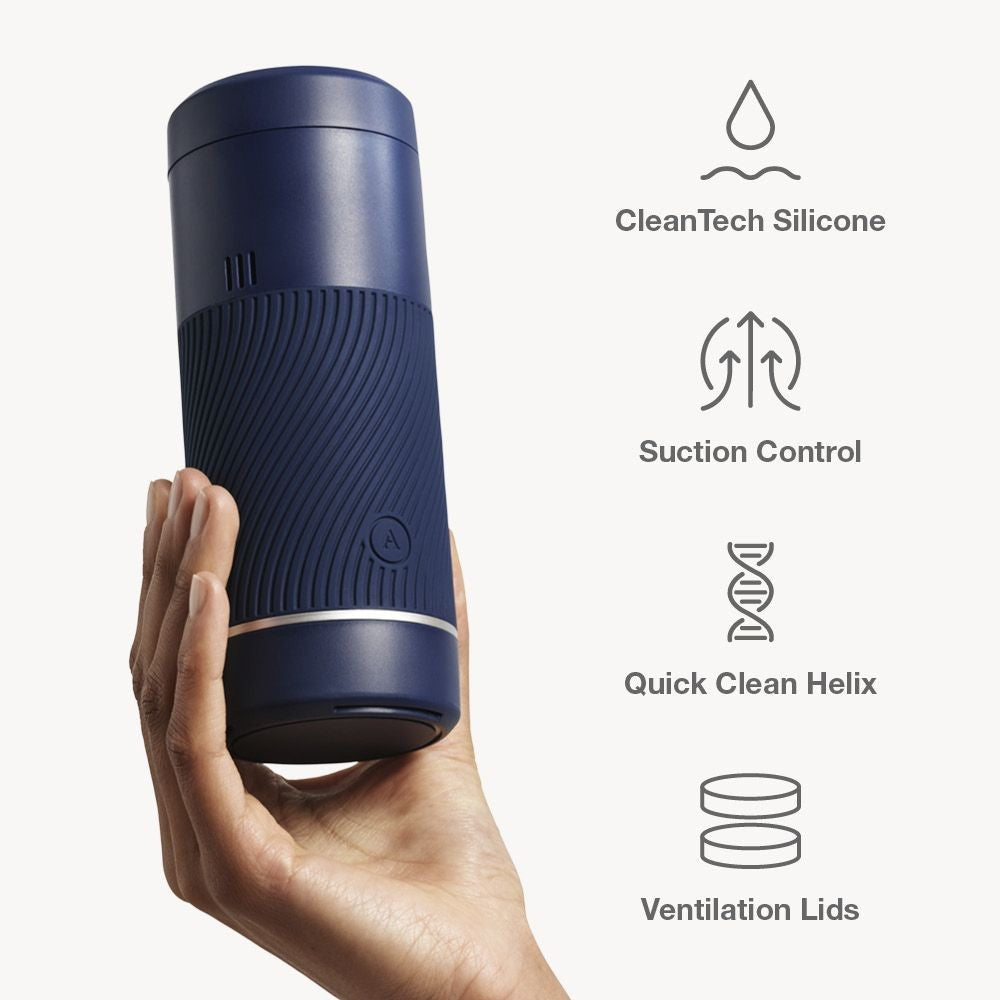 Arcwave Pow CleanTech Silicon Emiş Güçlü Mastürbatör Blue