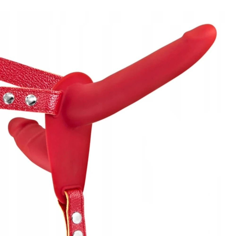Fetish Fantasy Series Double Penetrix Strap-On Biseksuel Dildo Red