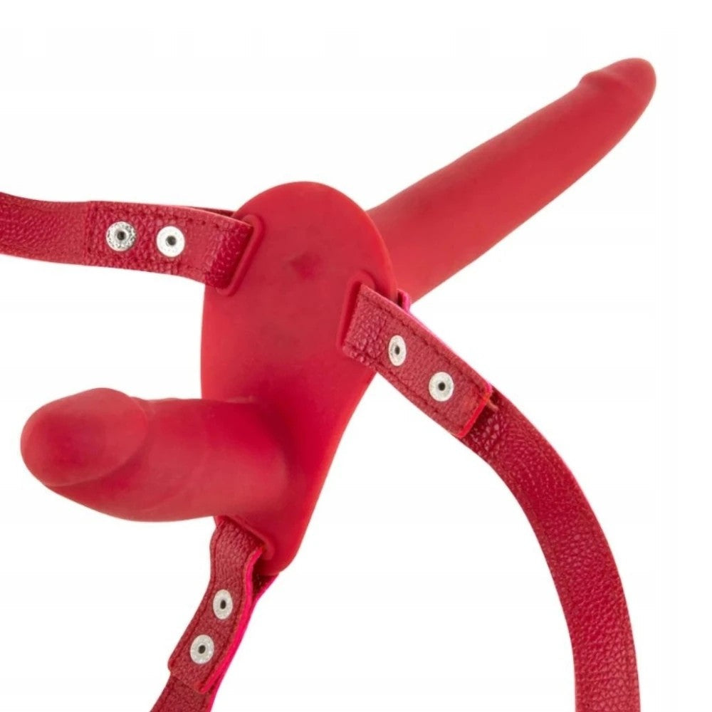 Fetish Fantasy Series Double Penetrix Strap-On Biseksuel Dildo Red
