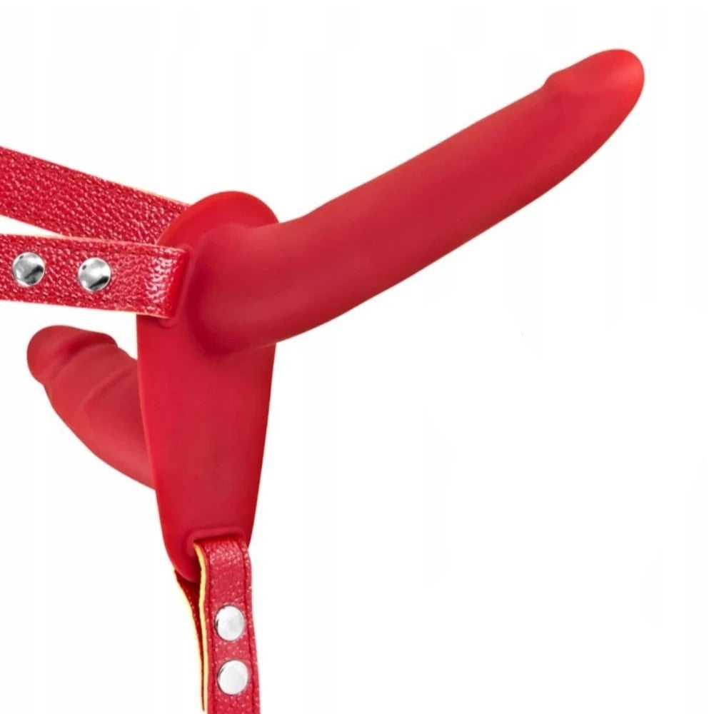 Fetish Fantasy Series Double Penetrix Strap-On Biseksuel Dildo Red