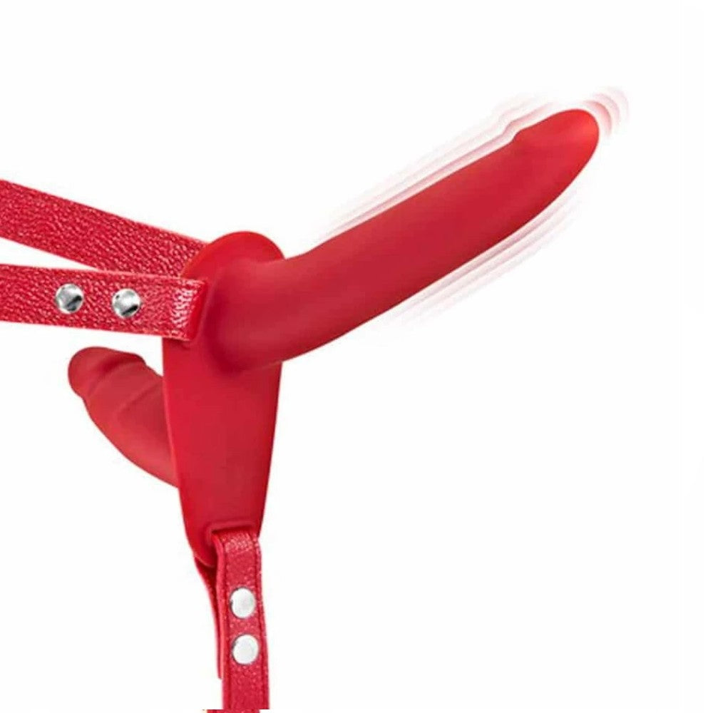Fetish Fantasy Series Double Penetrix Strap-On Biseksuel Dildo Red