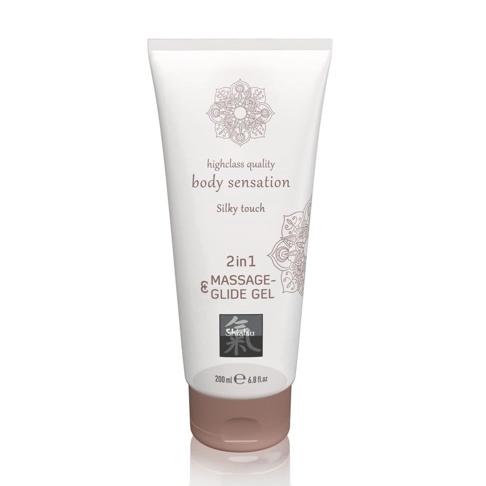 Hot Shiatsu Massage & Glide Gel 2in1 Silky Touch Masaj ve Kayganlaştırıcı Jel 200 ml.