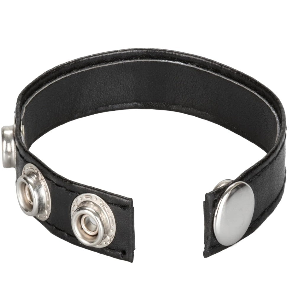 Calexotics Leather 3-Snap Ring Deri Penis Halkası
