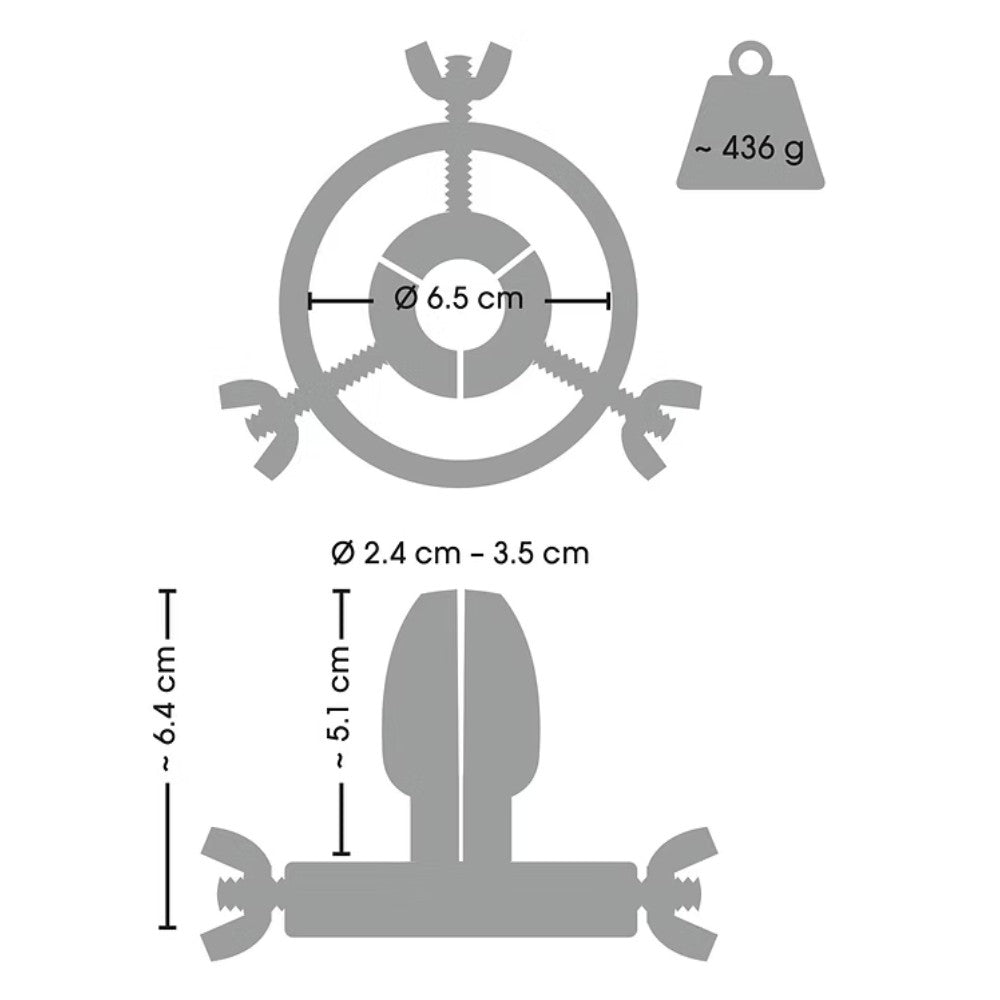 Fetish Collection Anal Spreader Metal Anal Açıcı