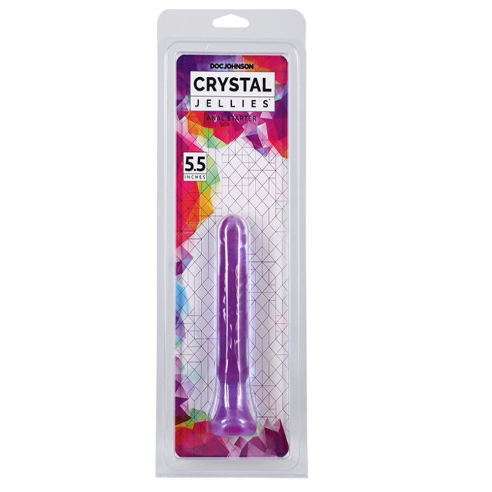 Doc Johnson Crystal Jellies 5.5'' Realistik Penis Purple