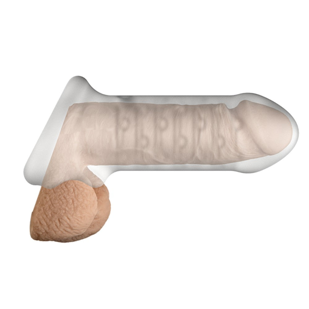 Doc Johnson Optimale With Ball Strap Thick Şeffaf Penis Kılıfı