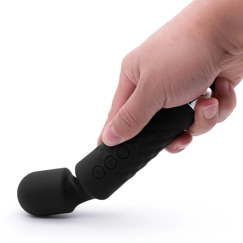 Massage Vibes Ultra Güçlü 20 Mod Usb Şarjlı Masaj Vibratör Black