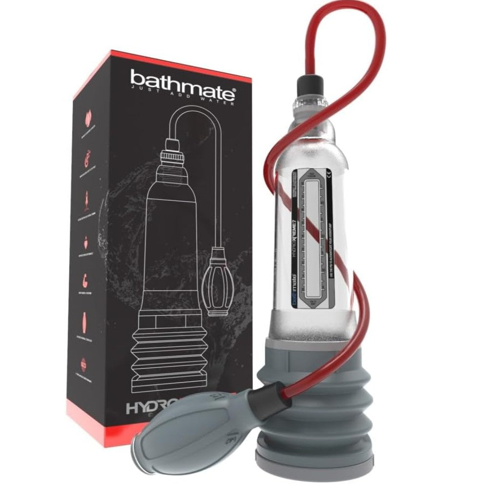 Orijinal Bathmate Hydro Xtreme 7 Penis Pump Sulu Penis Pompası Clear