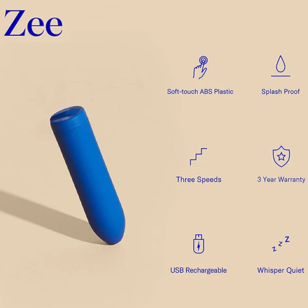 Dame Products Zee Bullet Vibrator Blue