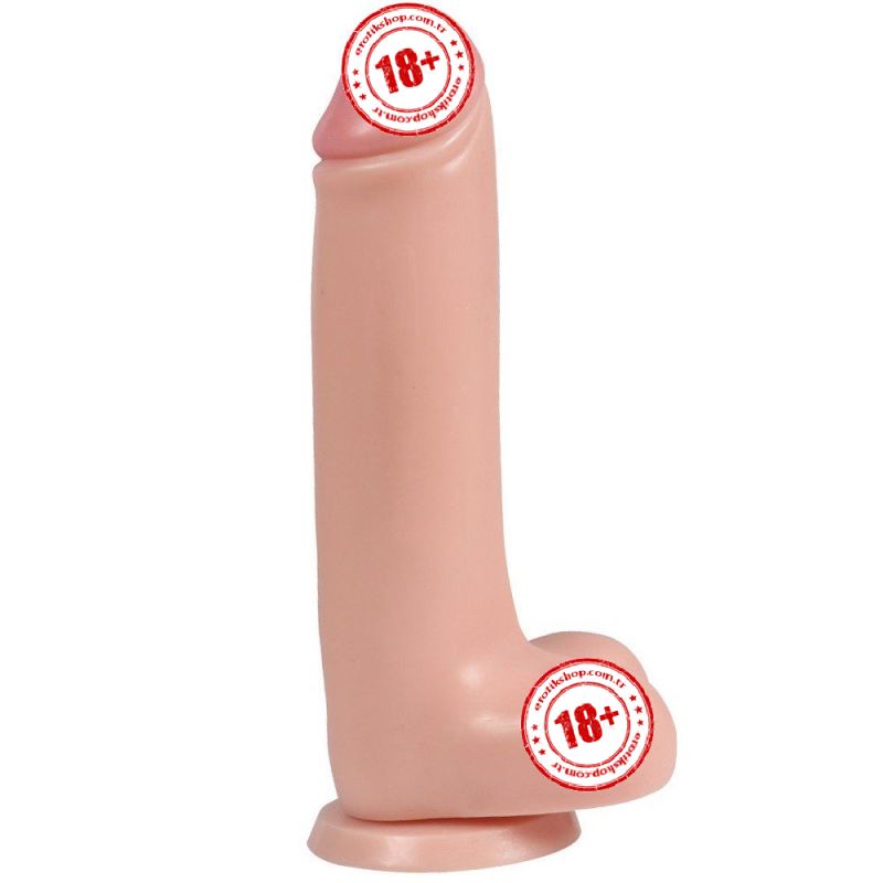 Dildo Series Cooper Pürüzssüz Cilt Flexible Realistik Dildo 29 cm